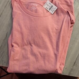 J. Crew Soft Salmon Pink Crewneck Tee
